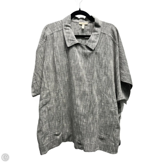 Jacket Other By Eileen Fisher In Grey, Size: Xl