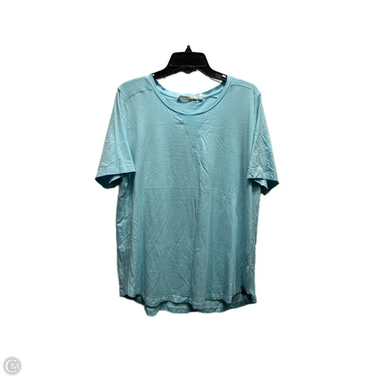Top Short Sleeve By Soft Surroundings In Teal, Size: Xl