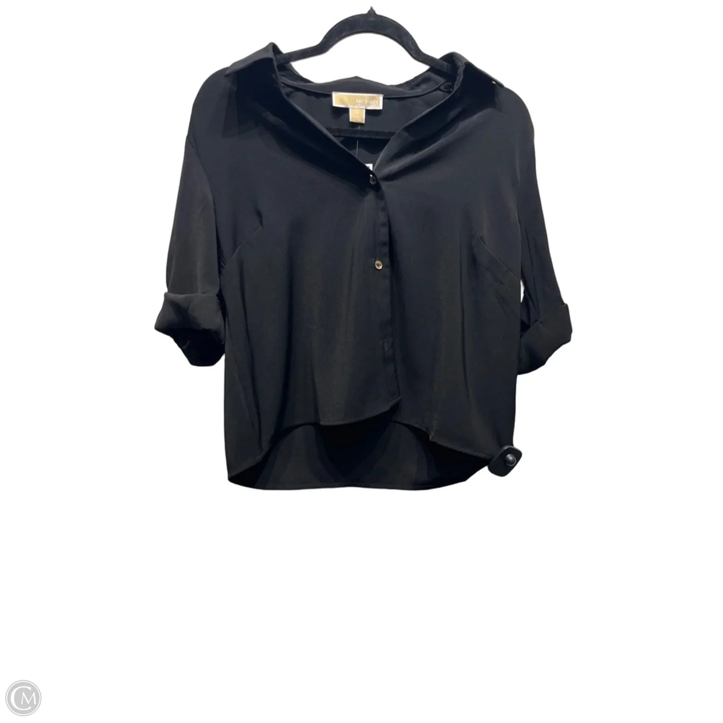 Top Short Sleeve By Michael By Michael Kors In Black, Size: M