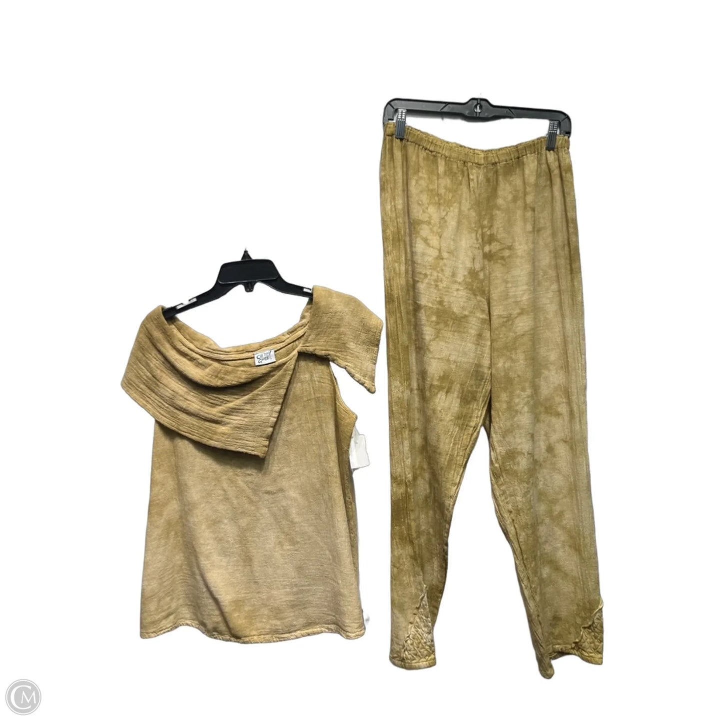 Pants Set 2pc By Oh My Gauze In Tan, Size: M