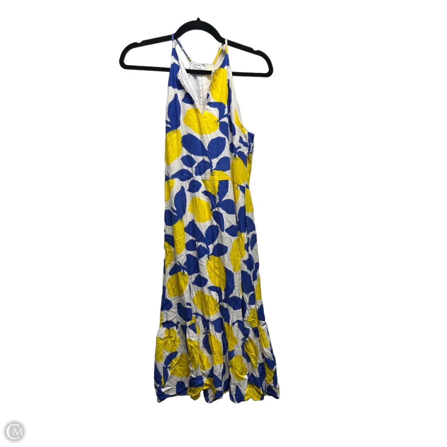 Dress Casual Short By Loft In Blue & Yellow, Size: 0