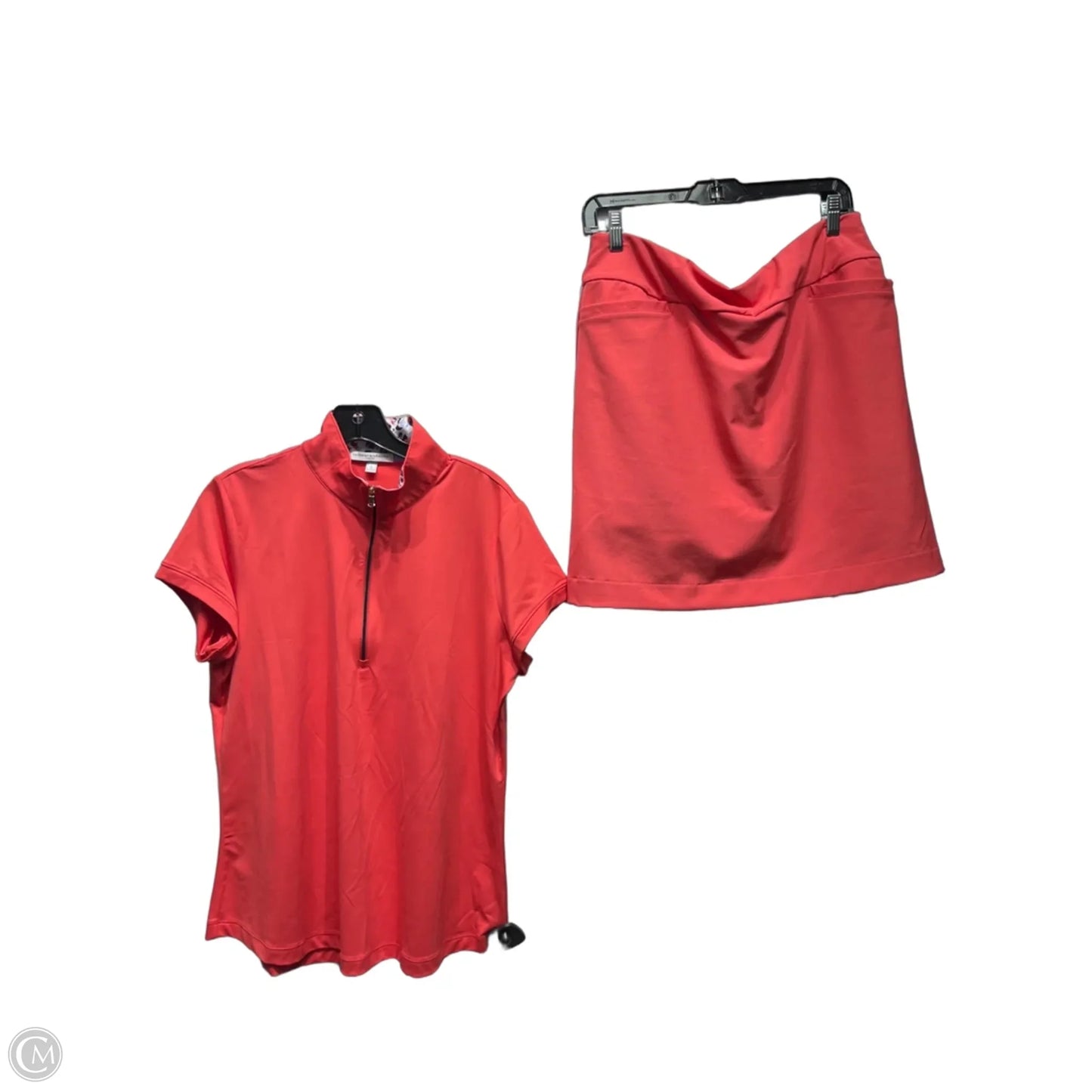 Skort 2pc Set By FAIRWAY & GREENE In Coral, Size: L