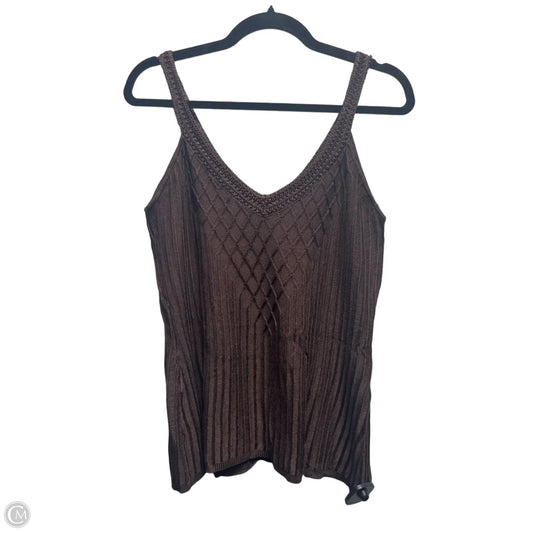 Top Sleeveless By White House Black Market In Brown, Size: L