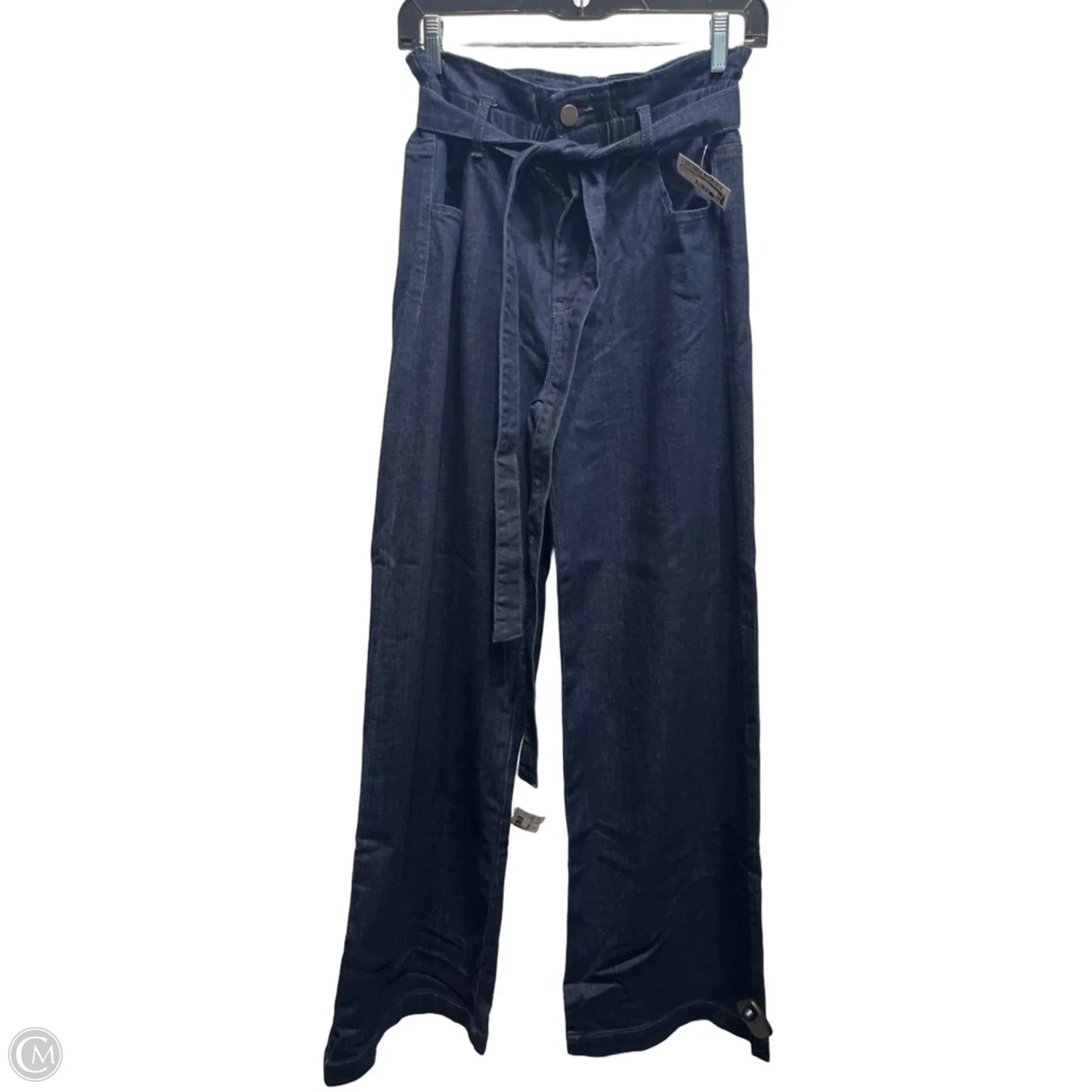Jeans Wide Leg By Black Label In Blue Denim, Size: L