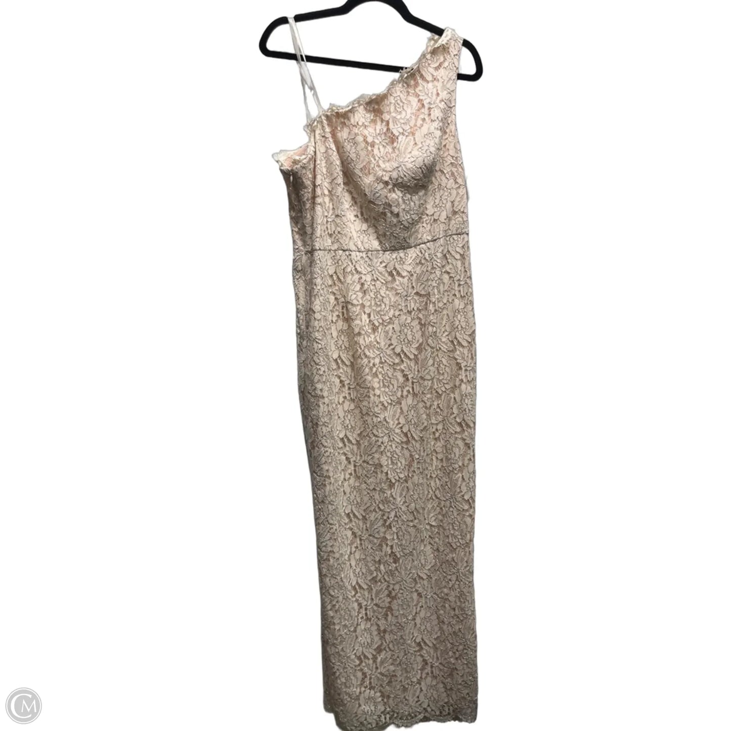 Dress Party Long By Adrianna Papell In Peach, Size: 14