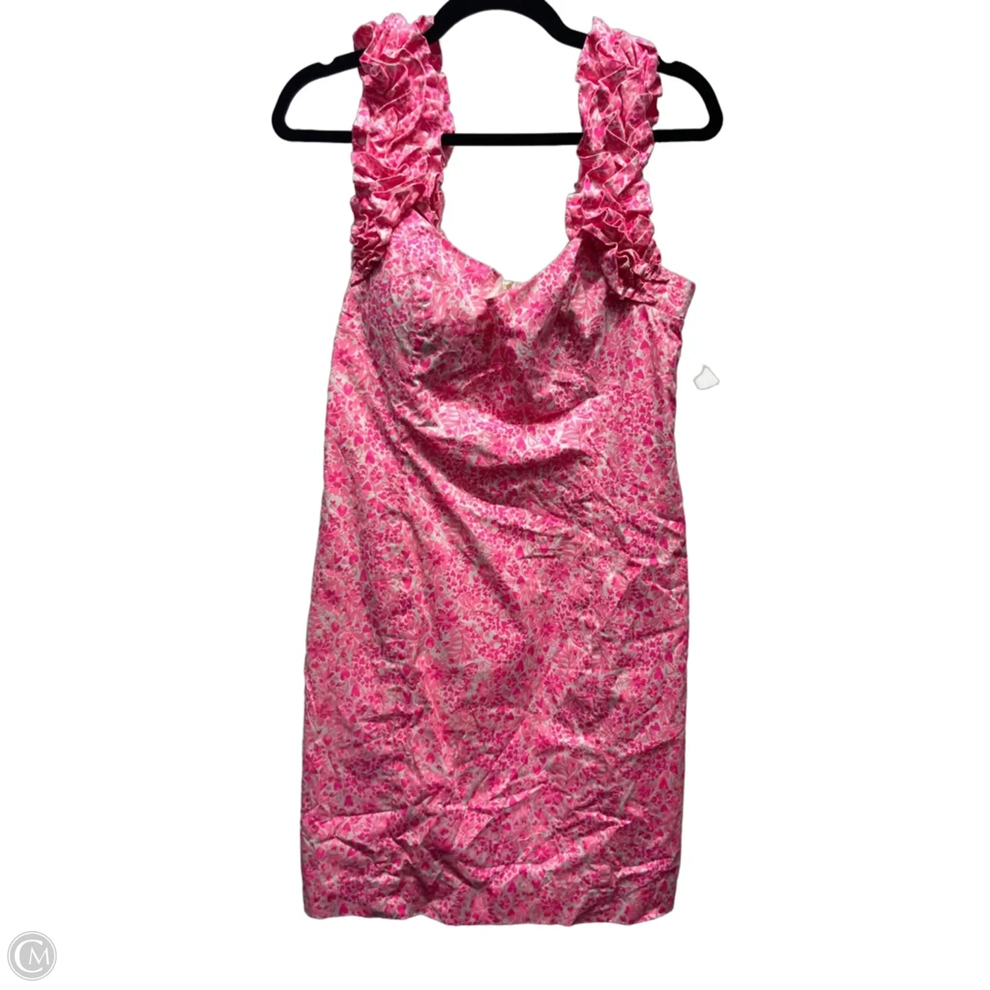 Dress Designer By Lilly Pulitzer In Pink & White, Size: 10