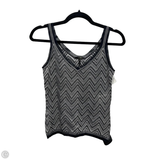 Top Sleeveless Designer By Escada In Black & White, Size: Xs