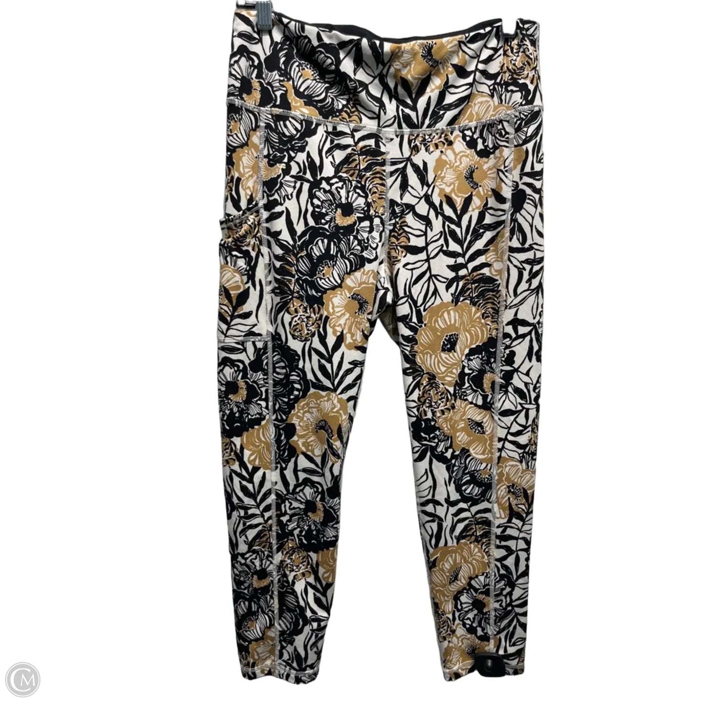 Pants Designer By Lilly Pulitzer In Black & Tan, Size: L