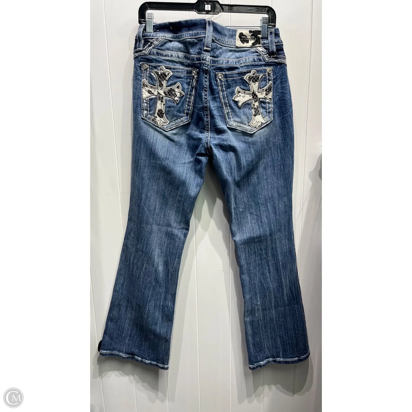 Jeans Straight By Miss Me In Blue Denim, Size: 10