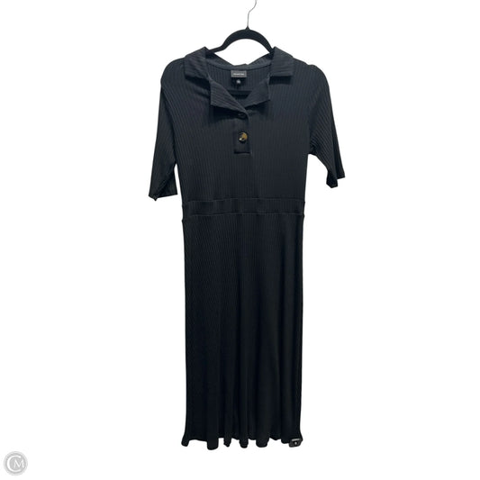 Dress Casual Midi By Who What Wear In Black, Size: M