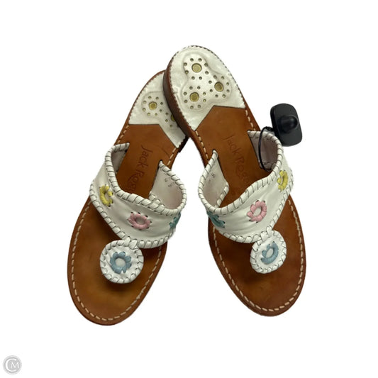 Sandals Flats By Jack Rogers In White, Size: 8