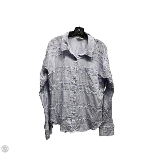 Top Long Sleeve By Mystree In Blue, Size: M