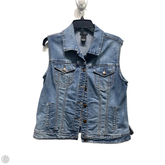 Vest Other By New Directions In Blue Denim, Size: L