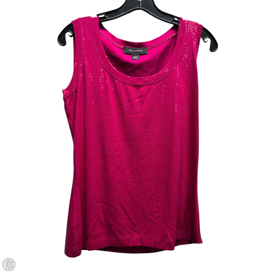 Top Sleeveless Luxury Designer By St John Collection In Pink, Size: S