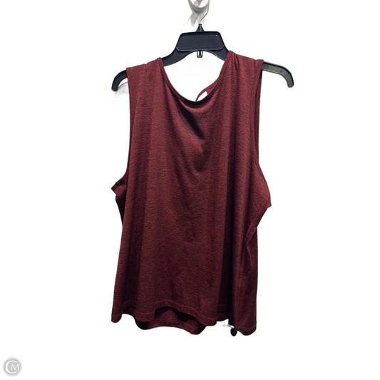 Top Sleeveless Basic By Ideology In Red, Size: 3x