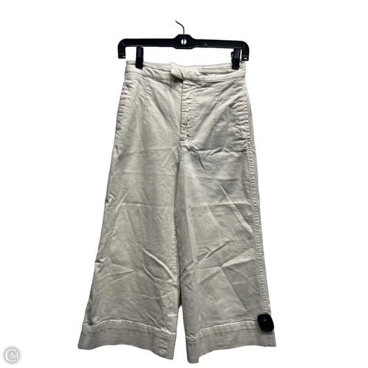 Pants Wide Leg By Zara Women In Cream, Size: Xs