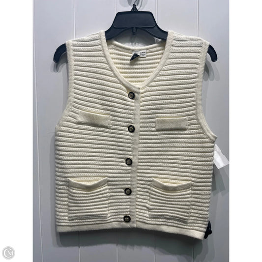 Vest Sweater By Joie In Cream, Size: M
