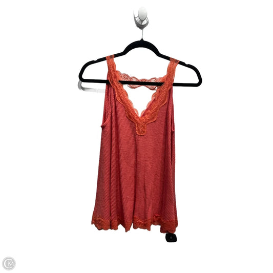 Top Sleeveless By Pol In Coral, Size: S