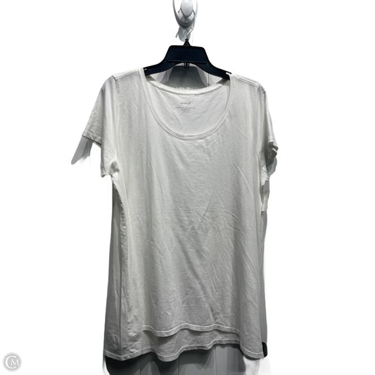 Top Short Sleeve Basic By Pure Jill In White, Size: L