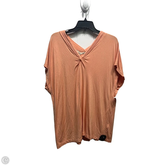 Top Short Sleeve By Soft Surroundings In Orange, Size: L
