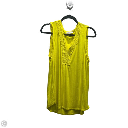 Top Sleeveless By rio & rian In Yellow, Size: Xl