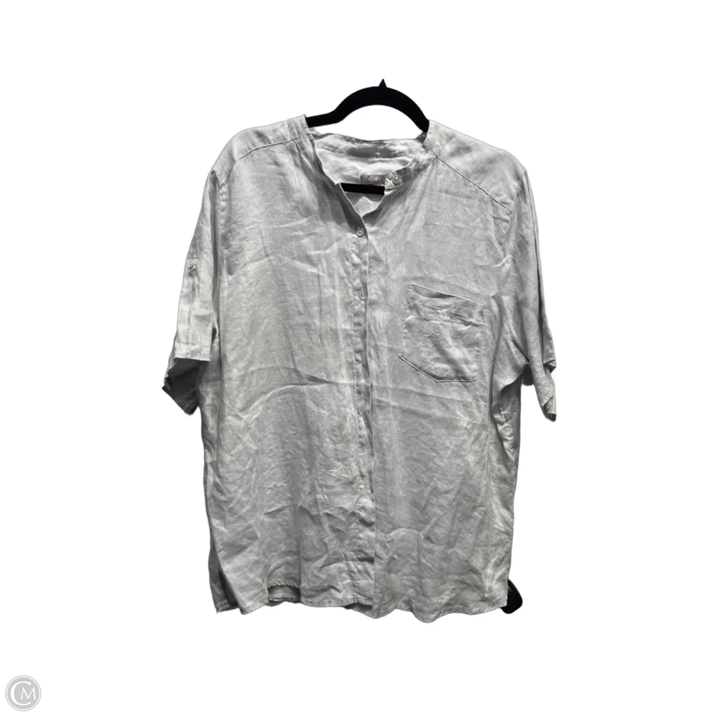 Top Short Sleeve By J. Jill In Grey, Size: Xl