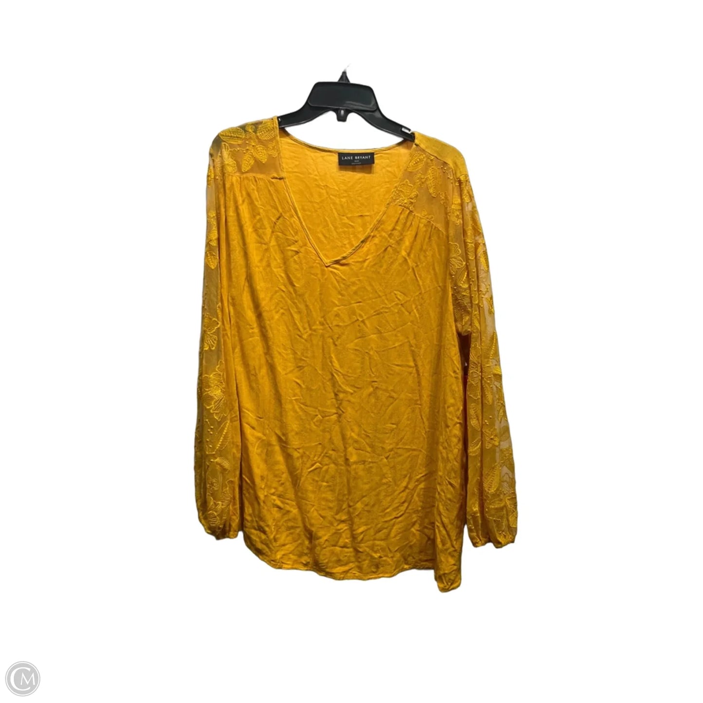 Top Long Sleeve By Lane Bryant In Yellow, Size: 18