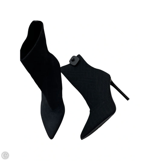 Boots Ankle Heels By Steve Madden In Black, Size: 9