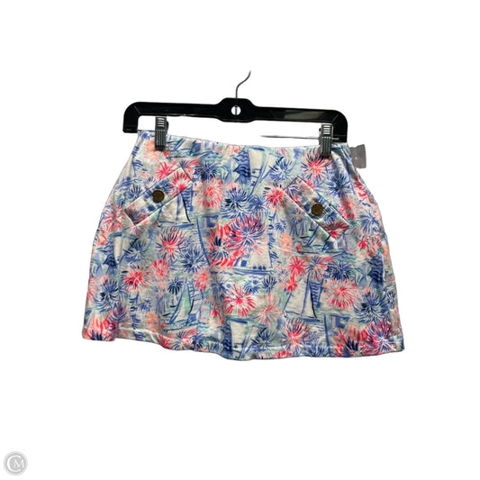 Skort Designer By Lilly Pulitzer In Blue & Red, Size: Xs