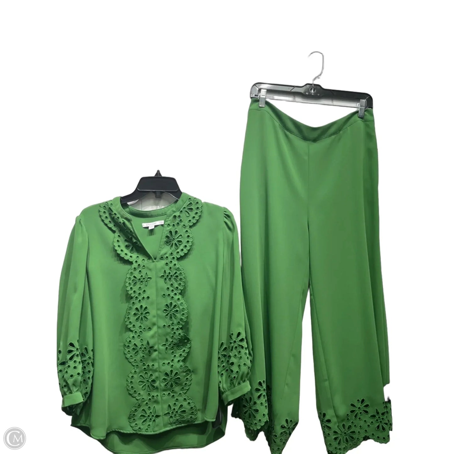 Pants Set 2pc By Chicos In Green, Size: 8