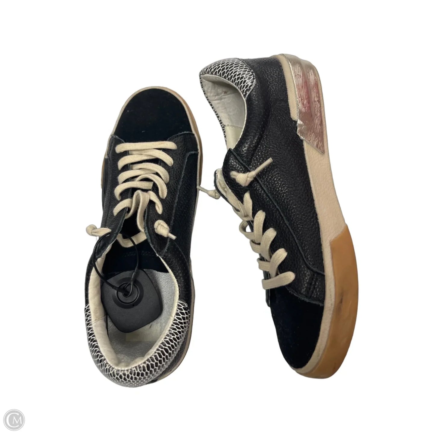 Shoes Sneakers By Dolce Vita In Black & Cream, Size: 7.5