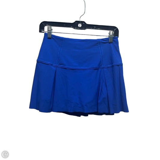 Athletic Skort By Lululemon In Blue, Size: 4