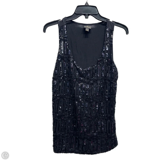 Top Sleeveless By Worthington In Black & Blue, Size: S
