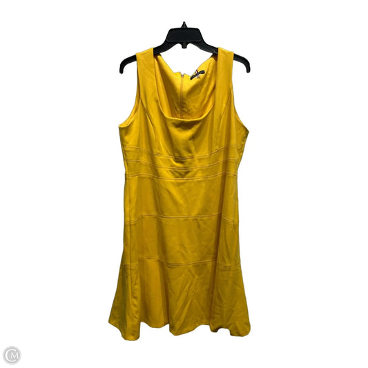 Dress Work By Tommy Hilfiger In Yellow, Size: 16