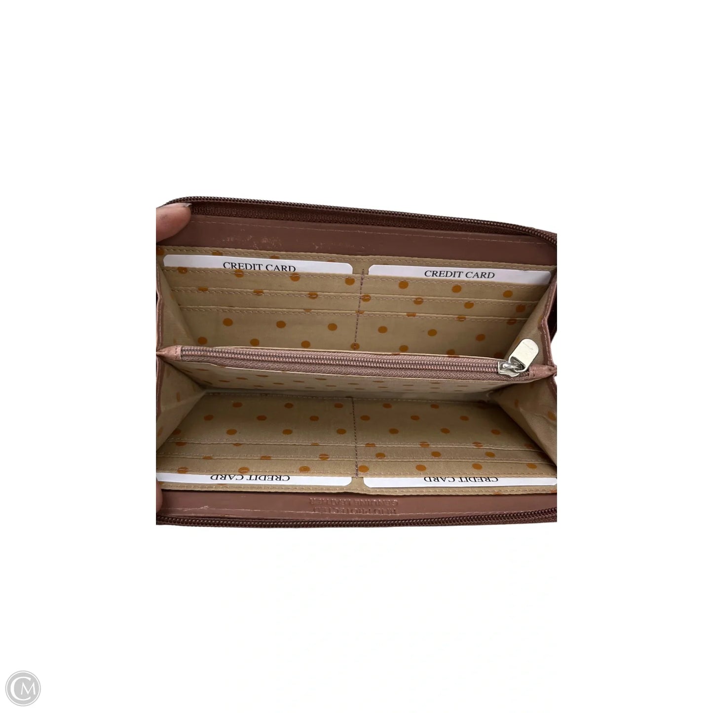 Wallet Leather By Clothes Mentor, Size: Medium