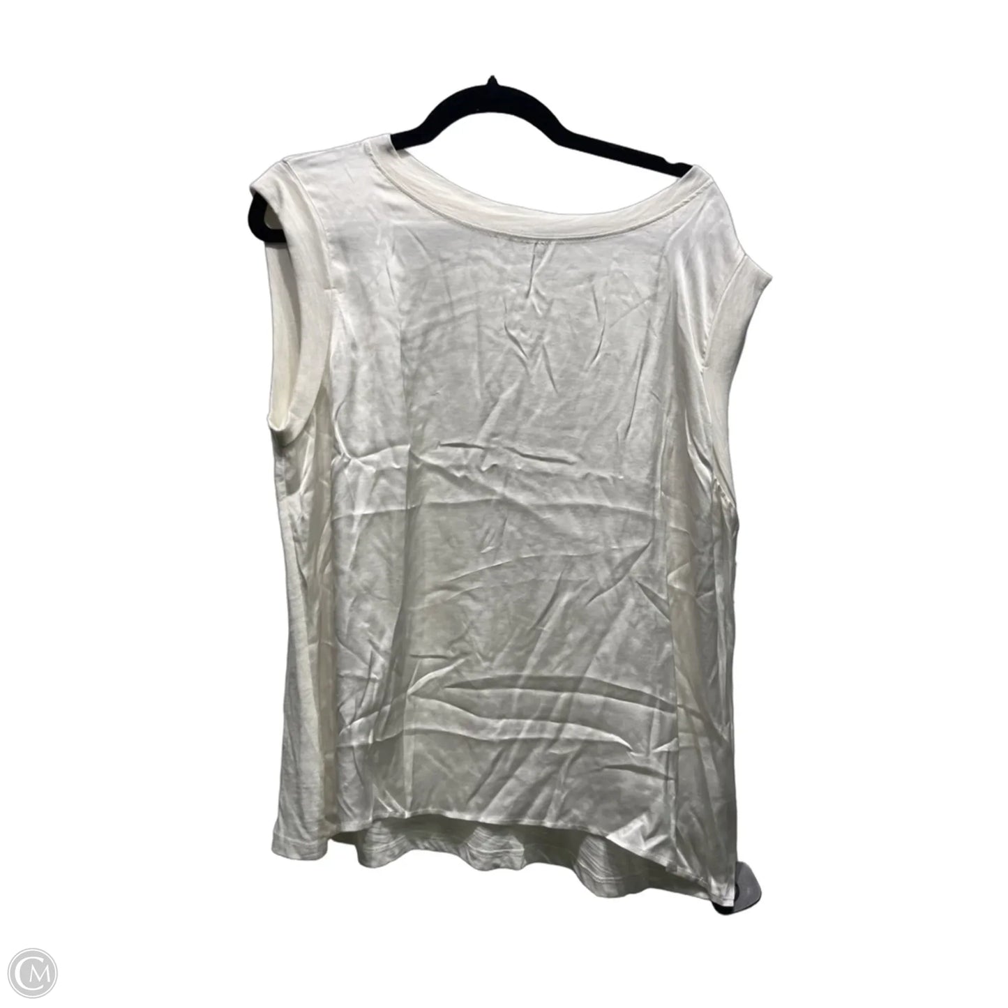 Top Short Sleeve By Liverpool In Cream, Size: L