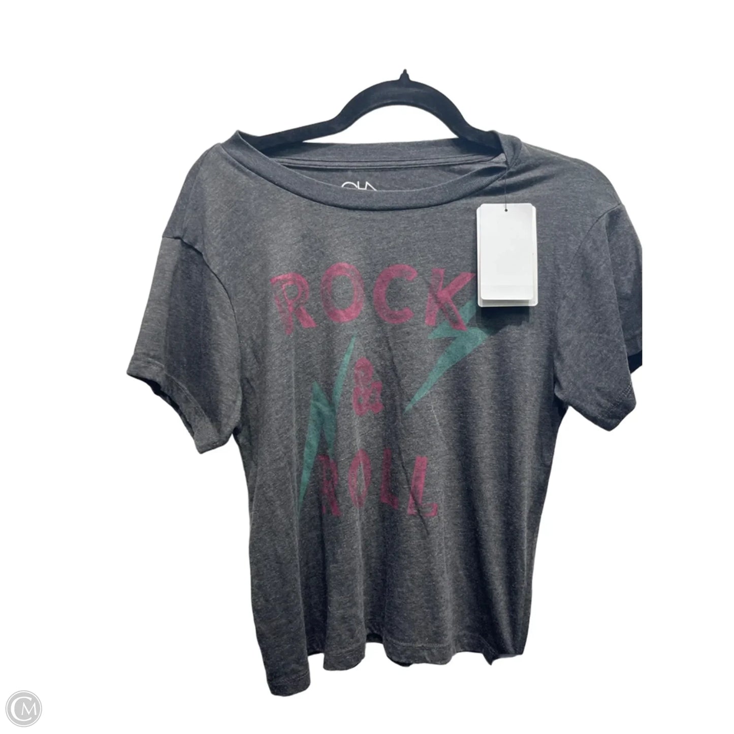 Top Short Sleeve By Chaser In Grey, Size: Xs
