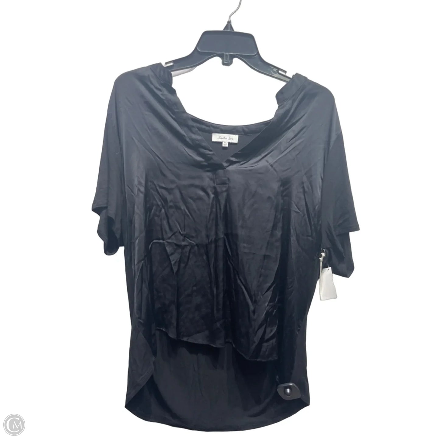 Top Short Sleeve By Another Love In Black, Size: Xl