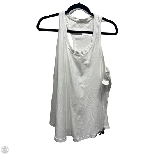 Athletic Tank Top By Lululemon In White, Size: L