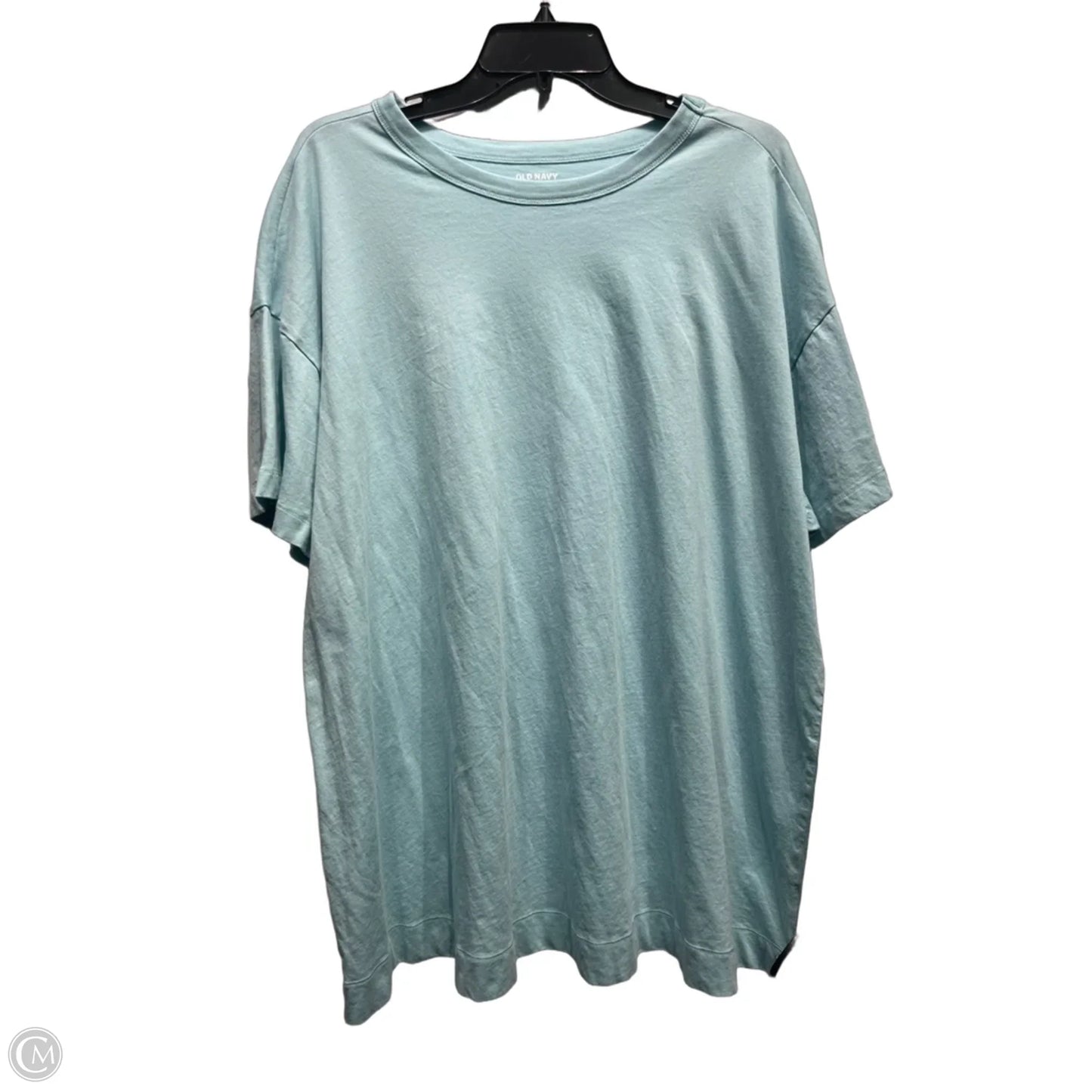 Top Short Sleeve Basic By Old Navy In Blue, Size: 2x