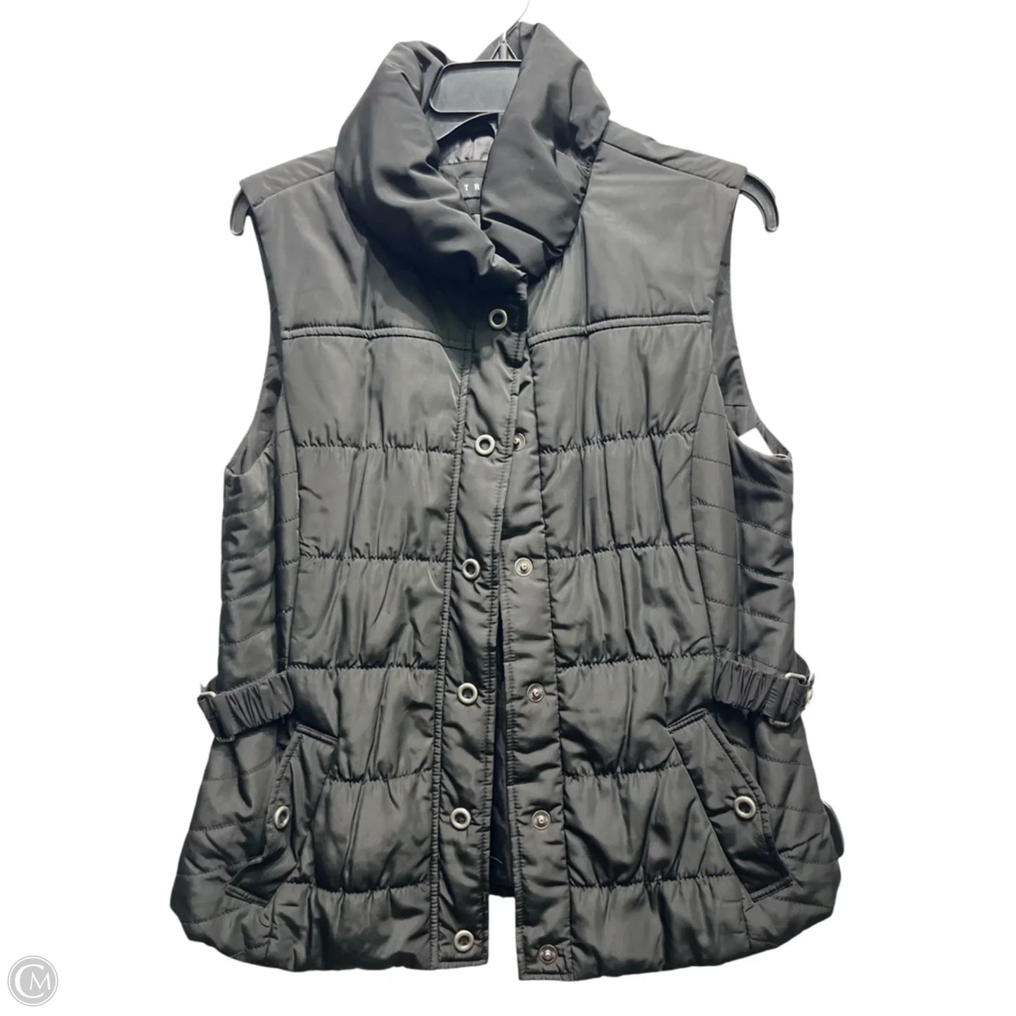 Vest Puffer & Quilted By Tribal In Black, Size: M