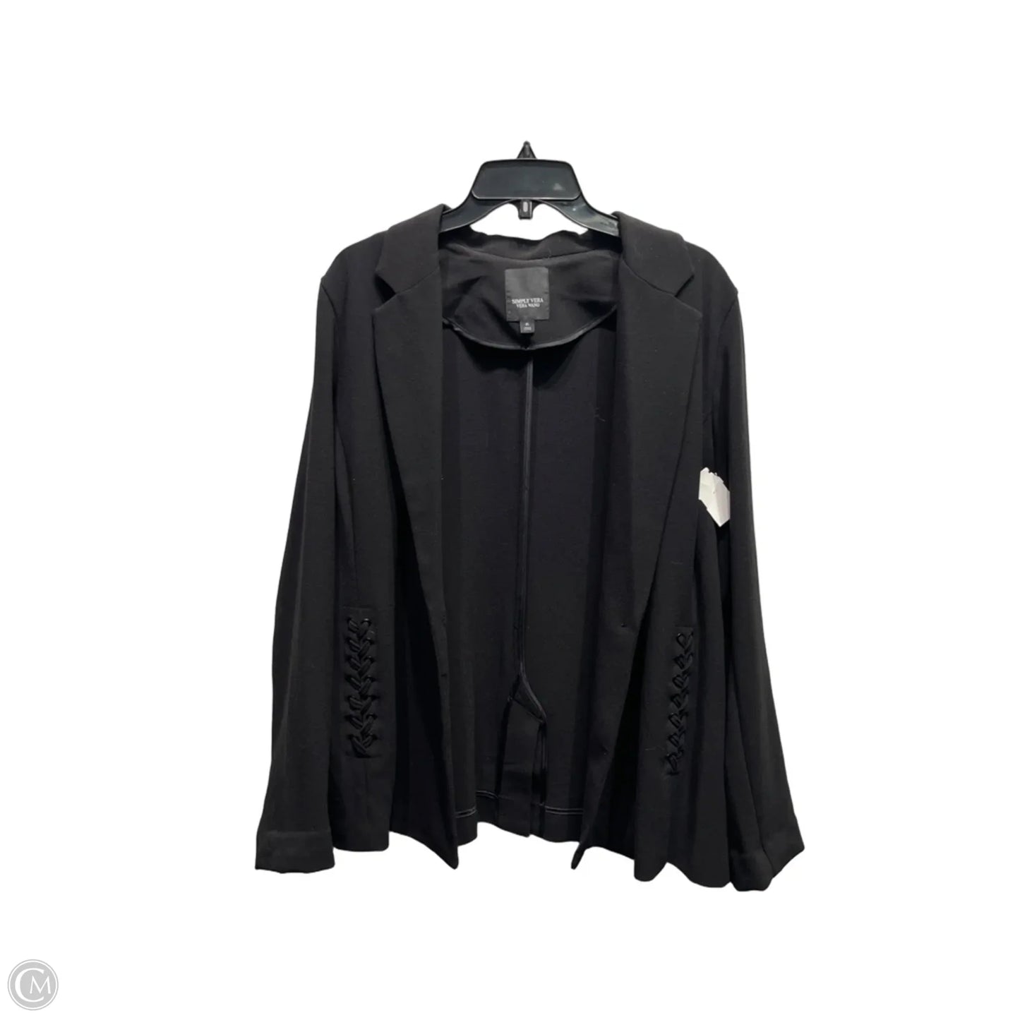 Blazer By Simply Vera In Black, Size: Xl