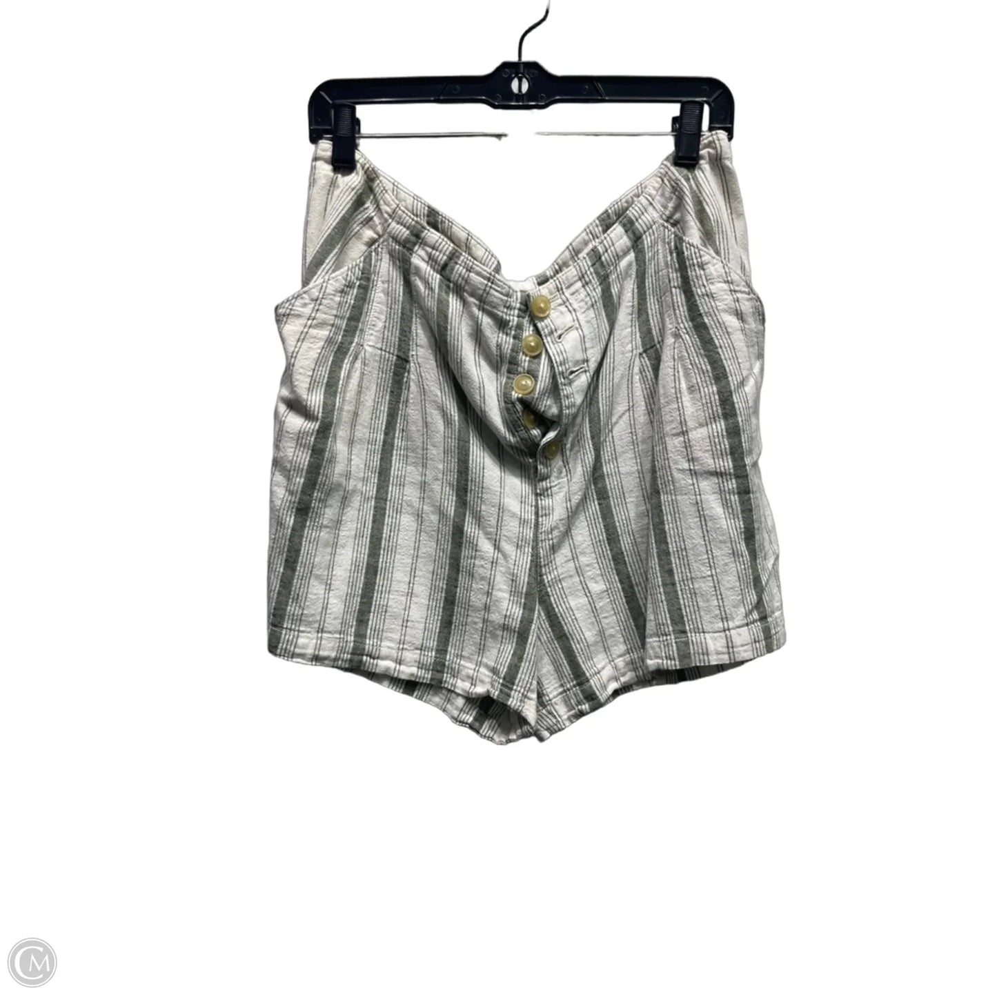 Shorts By Anthropologie In Green & White, Size: 12