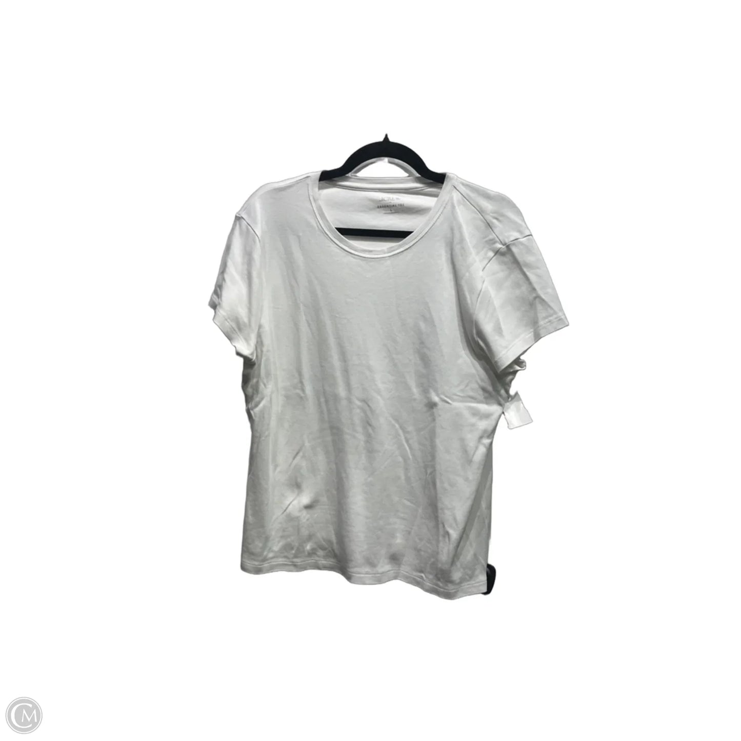 Top Short Sleeve Basic By J. Crew In White, Size: L