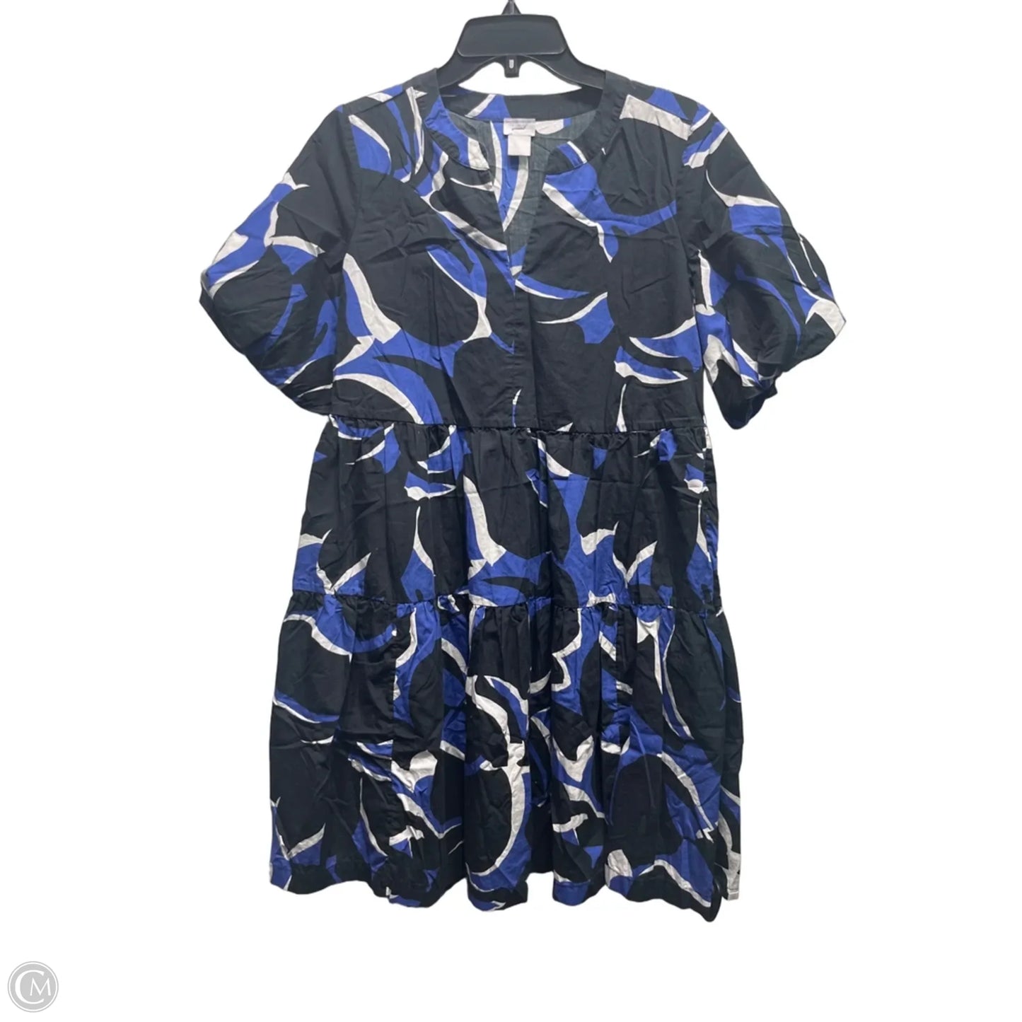 Dress Casual Short By Chicos In Black & Blue, Size: 0p