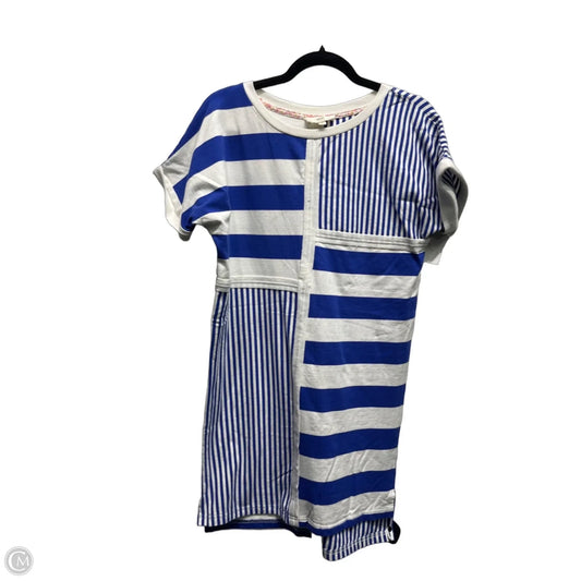 Dress Casual Short By Umgee In Blue & White, Size: S