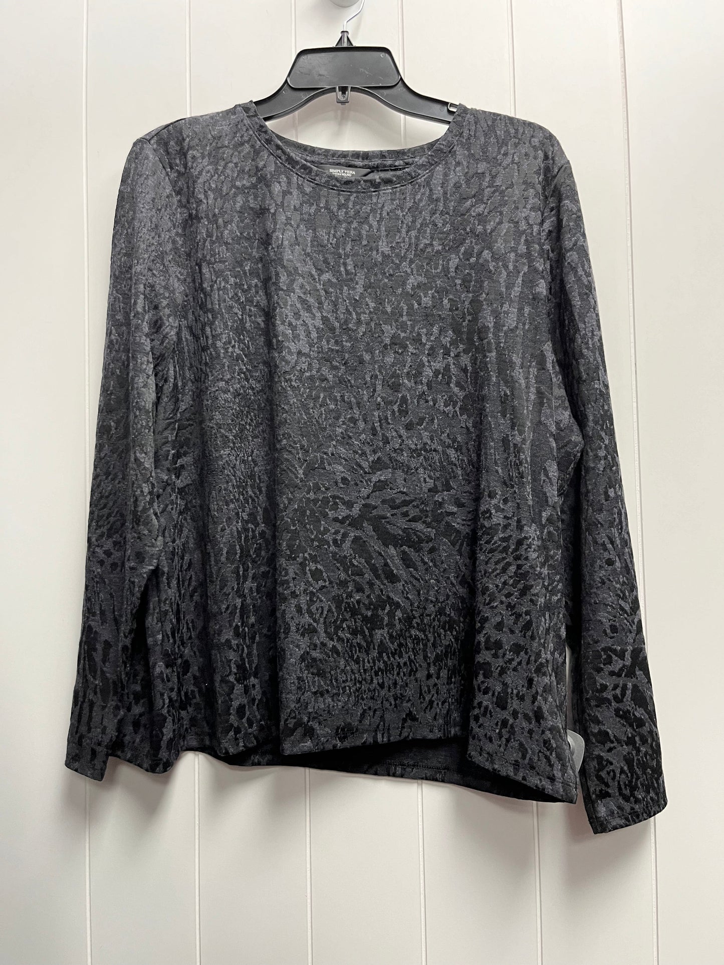 Top Long Sleeve By Simply Vera  Size: Xxl