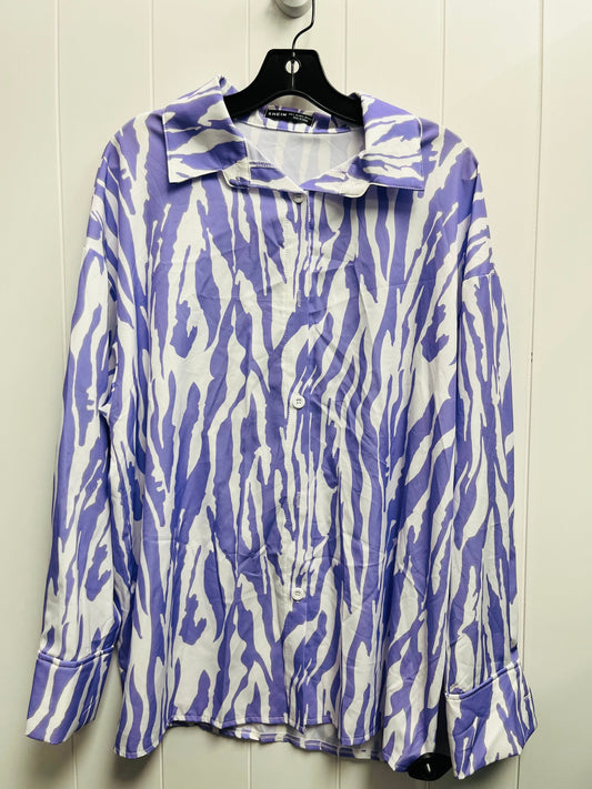 Top Long Sleeve By Shein In Purple, Size: L