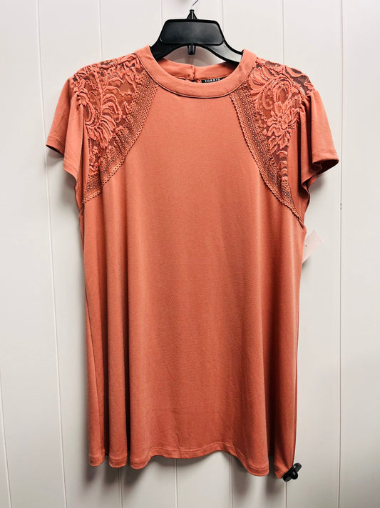 Orange Top Short Sleeve Torrid, Size L