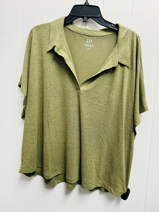 Top Short Sleeve By Gap In Green, Size: Xxl